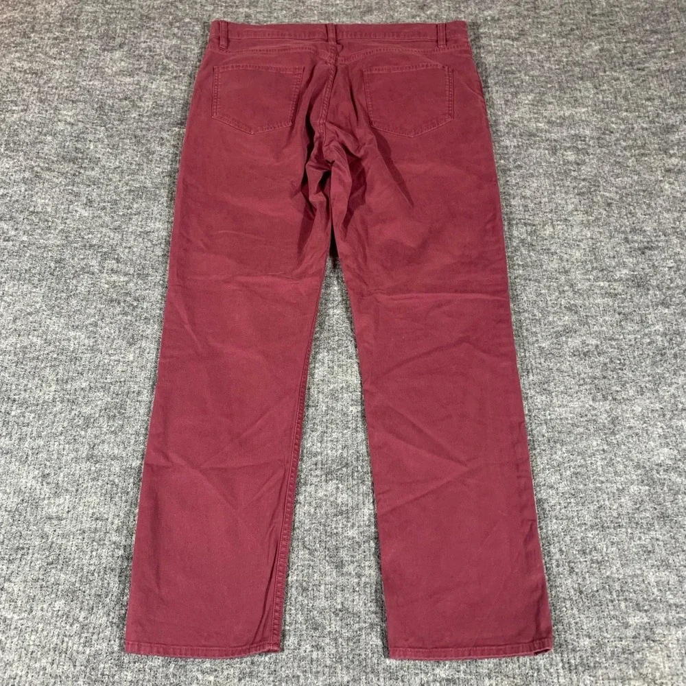 Brooks Brothers‎ Pants Mens 36x32 Red Slim Chino Flat Front Straight Leg Comfort